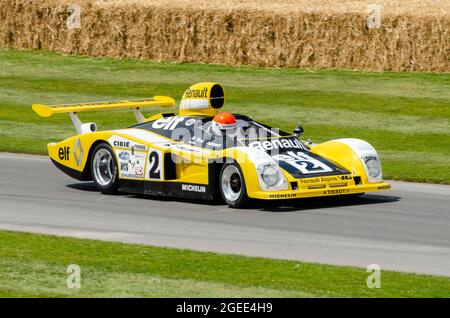 1978 Le Mans-winning Renault Alpine A442B racing car driving up
