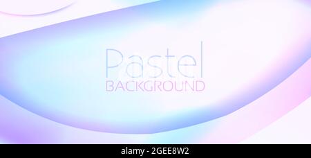 Minimal abstract pastel background with light colors gradient. Simple vector graphic pattern Stock Vector