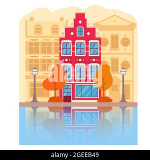 Vector flat illustration. Isolated on white background. Stock Vector