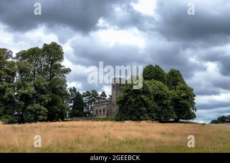 St Giles Church in the grounds of Calke Abbey, Derbyshire, UK Stock Photo