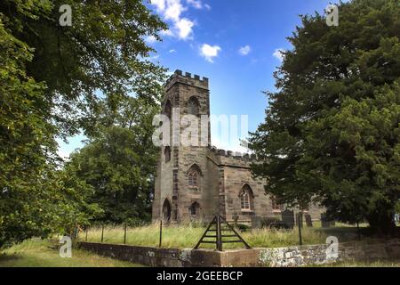 St Giles Church in the grounds of Calke Abbey, Derbyshire, UK Stock Photo