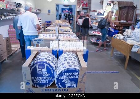 SWEDEN, Leksand, crispbread factory Leksands Knäckebröd, factory shop / SCHWEDEN, Leksand, Knäckebrotfabrik Leksands Knäckebröd, Fabrik Verkauf Stock Photo