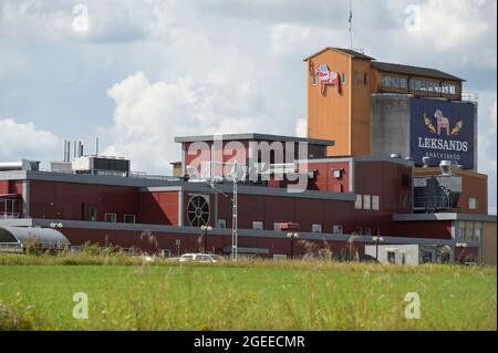 SWEDEN, Leksand, crispbread factory Leksands Knäckebröd / SCHWEDEN, Leksand, Knäckebrotfabrik Leksands Knäckebröd Stock Photo