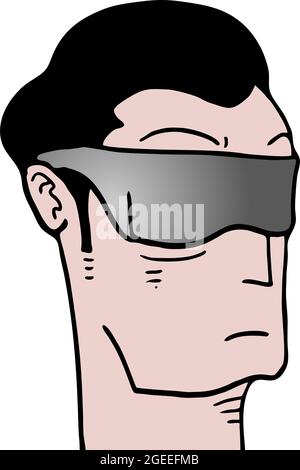 cartoon man face Stock Vector