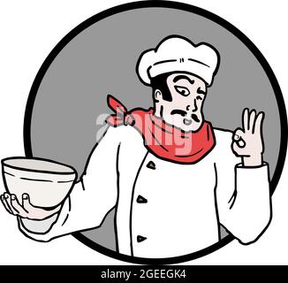 Icon chef Stock Vector