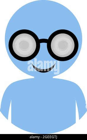 funny ugly sunglasses Stock Vector