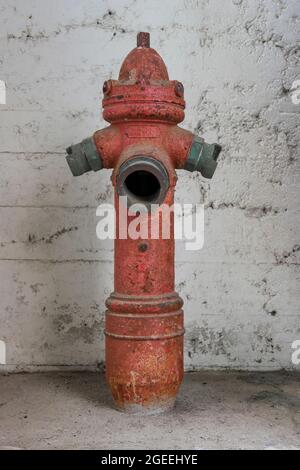 historic fire hydrant in the city Stock Photo