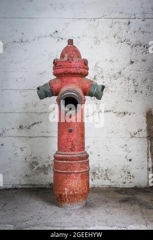 historic fire hydrant in the city Stock Photo