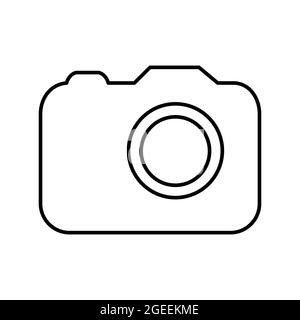 Icon Vector of Camera - Line Style - simple illustration. Editable stroke. Design template vector.outline style design.Vector graphic illustration Stock Vector