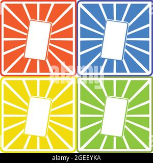 Subordination icons, corporation structure, business communication Stock Vector