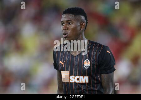 Monaco, Monaco, 17th August 2021. Vitao of FC Shakhtar Donetsk during the UEFA Champions League match at Stade Louis II, Monaco. Picture credit should read: Jonathan Moscrop / Sportimage Stock Photo