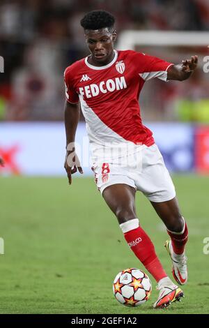 Monaco, Monaco, 17th August 2021. Aurelien Tchouameni of AS Monaco ...