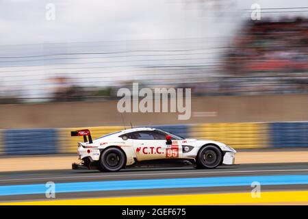 95 Hartshorne John (gbr), Hancock Ollie (gbr), Gunn Ross (gbr), TF Sport, Aston Martin Vantage GTE, action during the free practice and qualifying sessions of 24 Hours of Le Mans 2021, 4th round of the 2021 FIA World Endurance Championship, FIA WEC, on the Circuit de la Sarthe, from August 18 to 22, 2021 in Le Mans, France - Photo Joao Filipe / DPPI Stock Photo