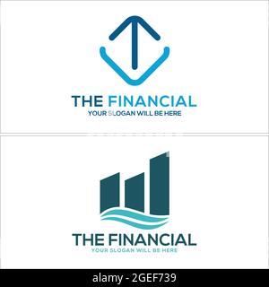 Accounting Financial Consulting Business Company logo design Stock Vector