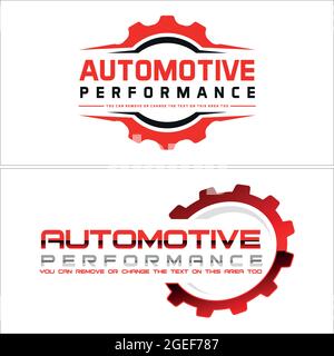 Automotive repairs service shop provide logo design Stock Vector