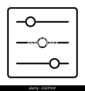 adjustment icon vector for graphic design, logo, website, social media, mobile app, UI Stock Vector