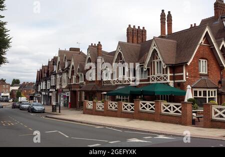 The Forest Hotel and Station Approach, Dorridge, West Midlands, England, UK Stock Photo