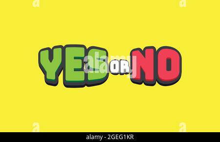 Selection buttons between no and yes . Set of modern color and style. vector eps 10 Stock Vector