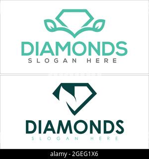 Diamond logo icon design vector Stock Vector