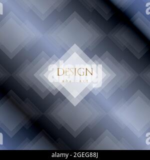 Transparent silver rhombus abstract background. Vector illustration. Stock Vector
