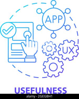 Product usefulness concept icon Stock Vector
