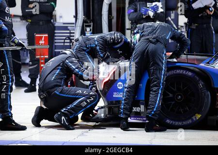 Le Mans, France. 19th Aug, 2021. during the free practice and qualifying sessions of 24 Hours of Le Mans 2021, 4th round of the 2021 FIA World Endurance Championship, FIA WEC, on the Circuit de la Sarthe, from August 18 to 22, 2021 in Le Mans, France - Photo François Flamand/DPPI Credit: DPPI Media/Alamy Live News Stock Photo