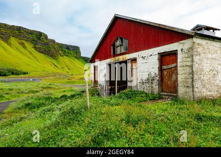 Old farm in the south of Iceland Stock Photo