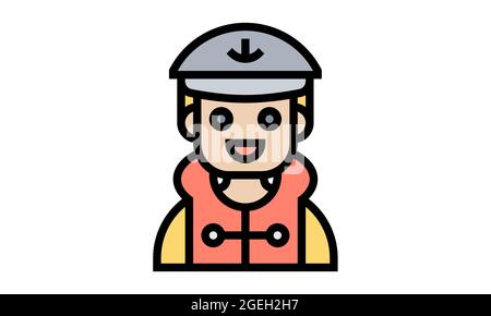 Coast guard icon vector, web design sign Stock Vector