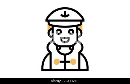 Coast guard icon vector, web design sign Stock Vector