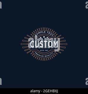Retro vintage badges and labels Stock Vector