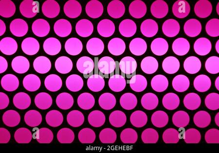Geometric pattern of the ceiling in ultra pink and black color Stock Photo