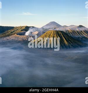 Sunrise on Mount Bromo, Java Island, Indonesia Stock Photo - Alamy