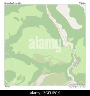Schalzbachvorsäß, Austria, Vienna, N 47 17' 36'', E 10 2' 14'', map, Timeless Map published in 2021. Travelers, explorers and adventurers like Florence Nightingale, David Livingstone, Ernest Shackleton, Lewis and Clark and Sherlock Holmes relied on maps to plan travels to the world's most remote corners, Timeless Maps is mapping most locations on the globe, showing the achievement of great dreams Stock Photo
