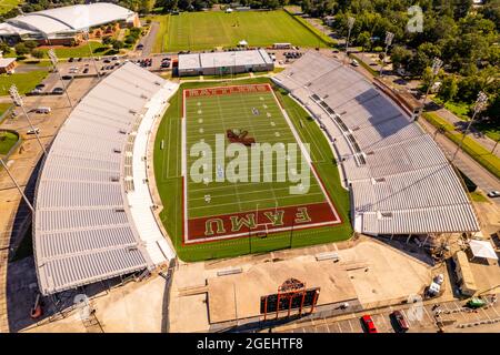 Tallahassee, FL, USA - August 15, 2021: Aerial photo FAMU football field Stock Photo