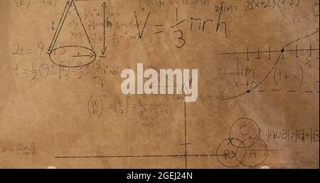 Mathematical equations and figures 4k Stock Photo - Alamy