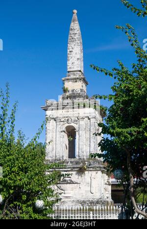 Magellan’s Marker, Mactan Shrine, Magellan Bay, Mactan Island, Cebu, Visayas, Philippines Stock Photo