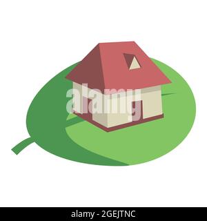Green home Illustration Stock Vector