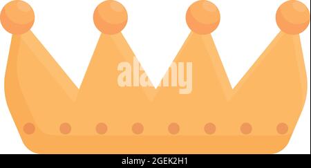 Party crown icon cartoon vector. Gold princess. Baby birthday Stock Vector