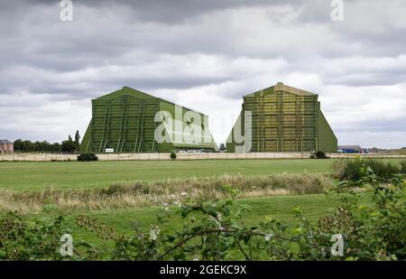 Cardington Studios in Bedfordshire, UK. Two converted hangars at Cardington airfield now house film studios. Stock Photo