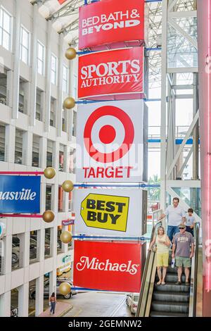 Miami Florida,Dadeland Mall,Best Buy Target Sports Authority Bed Bath & Beyond,shopping shops market marketplace stores businesses signs, Stock Photo