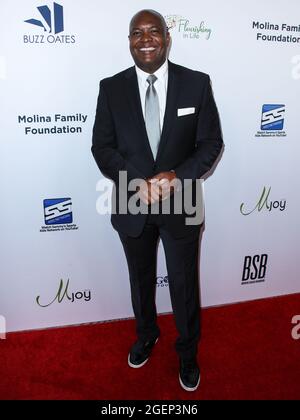 Beverly Hills, United States. 20th Aug, 2021. BEVERLY HILLS, LOS ANGELES, CALIFORNIA, USA - AUGUST 20: American former football quarterback Rodney Peete arrives at the 21st Annual Harold and Carole Pump Foundation Gala held at The Beverly Hilton Hotel on August 20, 2021 in Beverly Hills, Los Angeles, California, United States. (Photo by Xavier Collin/Image Press Agency/Sipa USA) Credit: Sipa USA/Alamy Live News Stock Photo