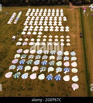 Abbots Ripton, UK. 19th Aug, 2021. It's the first day of the We Out ...