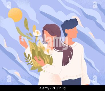 Psychology concept of mental health Stock Vector