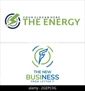 Lightning thunder vector logo design Stock Vector