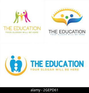 Education logo design illustration vector Stock Vector