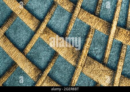 Vintage Carpet Texture Background with Damask Seamless Pattern Stock Photo