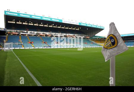 General view from inside the stadium ahead of the Premier League match at Elland Road, Leeds. Picture date: Saturday August 21, 2021. Stock Photo