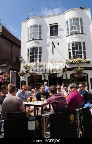 The Cricketers pub in the historical lanes of Brighton Stock Photo
