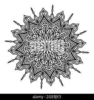 islamic elegant round abstract isolated background design of mandala floral pattern graphic for fabric print artwork Stock Vector