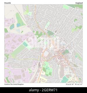 Road Map of Penrith, England Stock Photo - Alamy